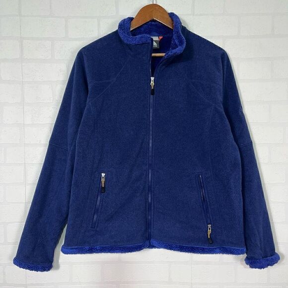 Nike ACG Fleece Jacket Womens Size XL Blue Fuzzy lining - Picture 1 of 15